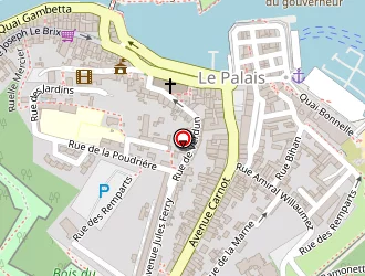 Carte de Le Soleil Bleu à Palais (le)