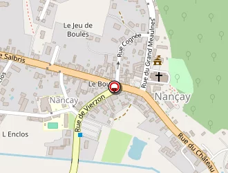 Carte de Aufort à Nançay