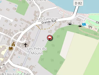 Carte de Az-aides à Azay-sur-cher