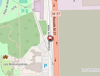 Carte de Les Brétonières à Joué-lès-tours