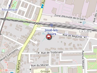 Carte de Local Jeunes à Joué-lès-tours