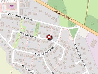 Carte de Mèches à Mèches à Véretz