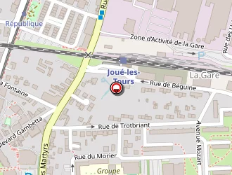 Carte de Adielec à Joué-lès-tours