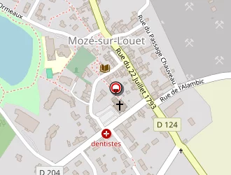 Carte de Chateau Xavier à Mozé-sur-louet