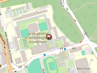 Carte de Lycée Général Et Technologique Grandmont à Tours