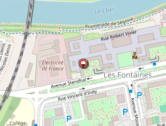 Carte de France Business School (ecole Supérieure Commerce Et Management) à Tours