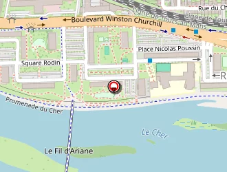 Carte de Carré Nicolas à Tours