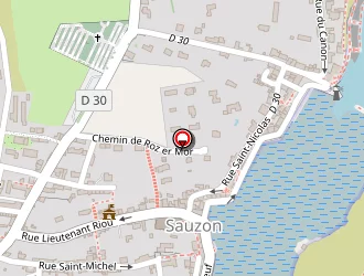 Carte de Ty School à Sauzon