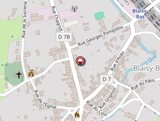 Carte de Borne électricité à Blaisy-bas