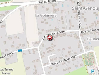 Carte de Ds Couverture à Saint-genouph