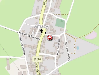 Carte de Piazza Dominique à Amazy