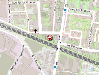 Carte de Le Carre Rouge à Tours