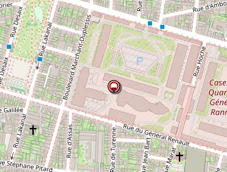 Carte de College Jules Ferry à Tours