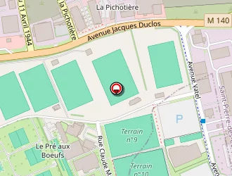 Carte de Gymnase Corneille à Tours