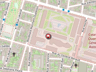 Carte de Unacerf-ouest à Tours