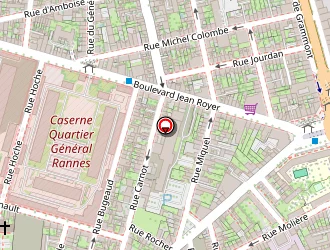 Carte de Serenet à Tours