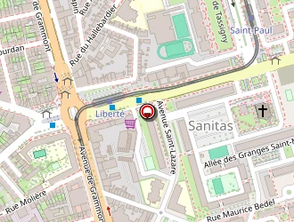 Carte de Le Stade Foot à Tours