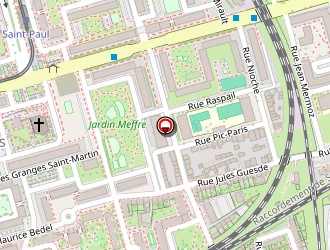 Carte de Six-pizza à Tours