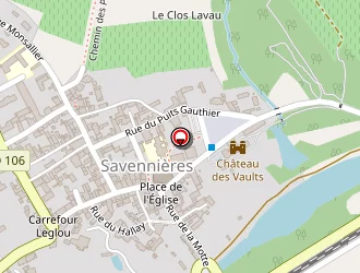 Carte de Camping à Savennières