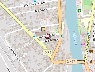 Carte de Bébé Joie à Pont de roide vermondans