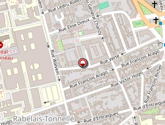 Carte de Sos Medecins Tours à Tours