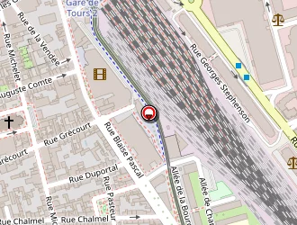 Carte de Korian Les Amarantes à Tours