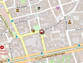 Carte de Capillus Coiffure à Tours