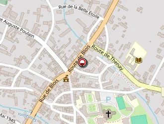 Carte de Thibault Alain à Pontlevoy