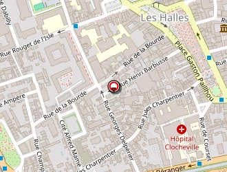 Carte de Hôpital Pédiatrique Gatien De Clocheville (chru De Tours) à Tours