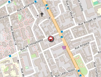 Carte de Fraps (fédération Régionale Acteurs Promotion Santé) à Tours