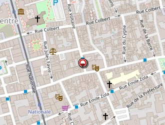 Carte de Monoprix à Tours