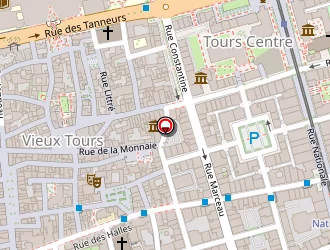 Carte de La Plume Blanche à Tours