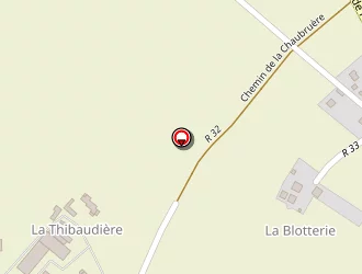 Carte de La Thibaudiere à Gizeux