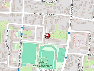 Carte de Des Tourettes à Tours