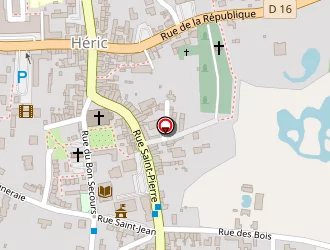 Carte de Ménadel à Héric