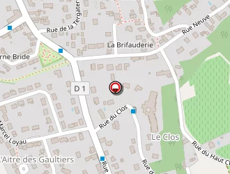 Carte de Super U à Vernou-sur-brenne