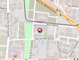 Carte de Gymnase Monconseil à Tours