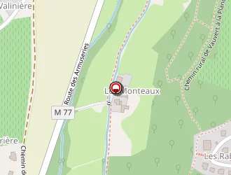 Carte de Gîtes & Cottages à Rochecorbon