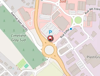 Carte de La Halle à Gray