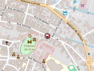 Carte de Witzel à Gray