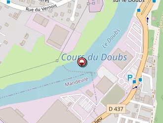 Carte de Le Belieu à Mandeure