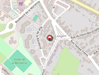 Carte de Stade La Baraterie à Angers