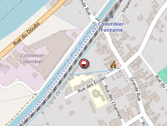 Carte de La Poste à Colombier-fontaine