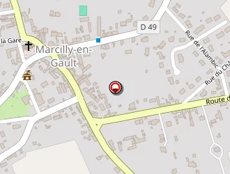 Carte de Salle Des Fetes à Marcilly-en-gault