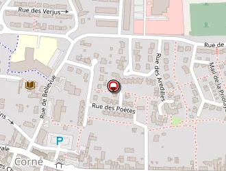 Carte de Super Clean à Corné