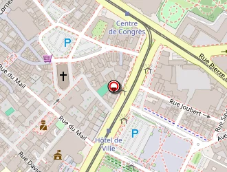 Carte de Hôtel Du Mail à Angers