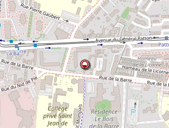 Carte de Stade Bergson à Angers