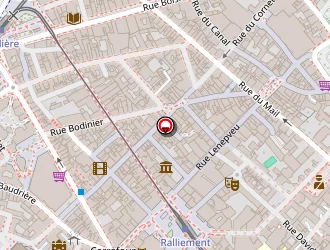 Carte de Hôtel Du Centre à Angers