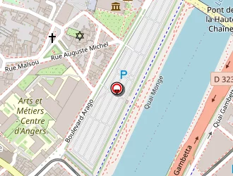 Carte de Hôtel Ibis à Angers