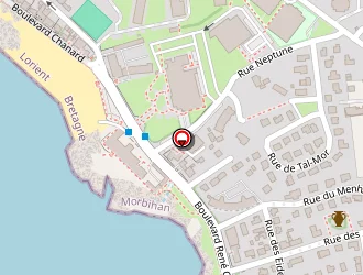 Carte de La Petite Sirène à Quiberon